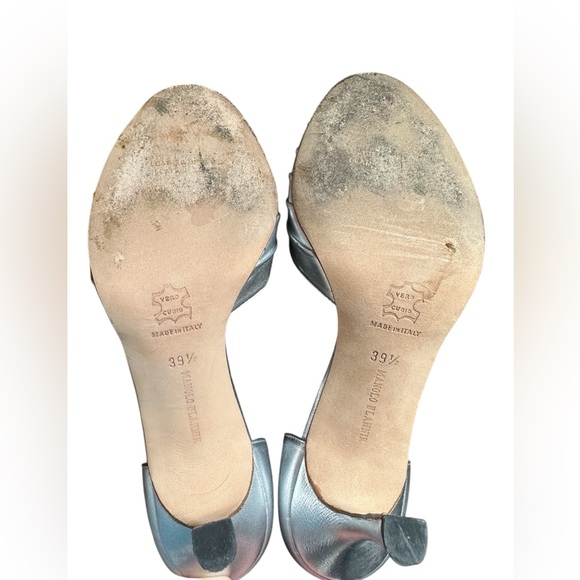 Manolo Blahnik Silver Women's Shoes “Sex and the City” - Picture 4 of 4